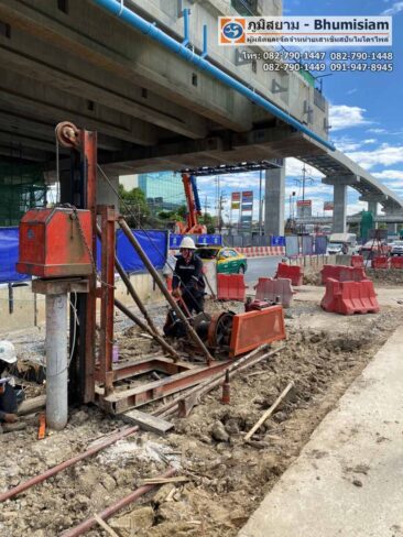 งานรถไฟฟ้า เสาเข็มสปันไมโครไพล์ เสาเข็มไอ ไอไมโครไพล์ (1)